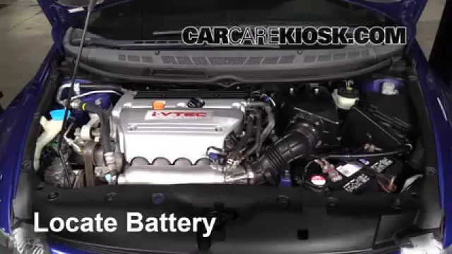 2007 Honda Civic Si 2.0L 4 Cyl. Coupe (2 Door) Batterie Changement